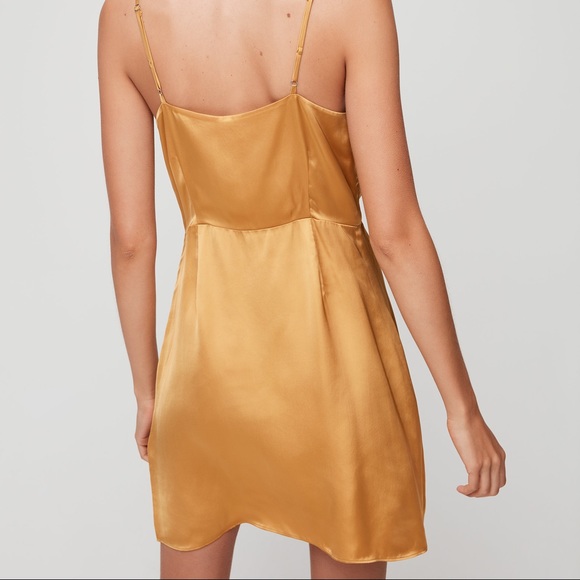 NWT Wilfred Isabelle Dress Cairo Gold - Picture 4 of 6